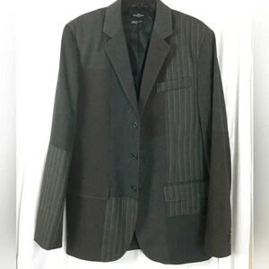 Vintage Y2K Retro Men's Large Boho Artisy Hipster Preppy Patchwork Jacket